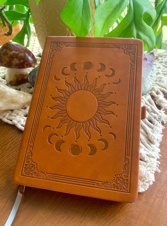 HARDCOVER JOURNAL - Sun & Moon design