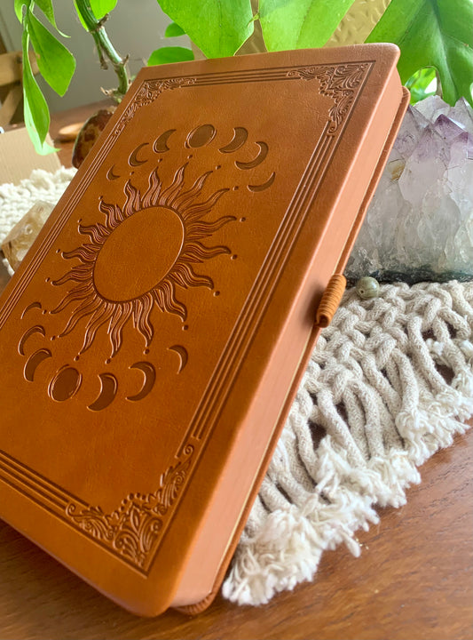 HARDCOVER JOURNAL - Sun & Moon design