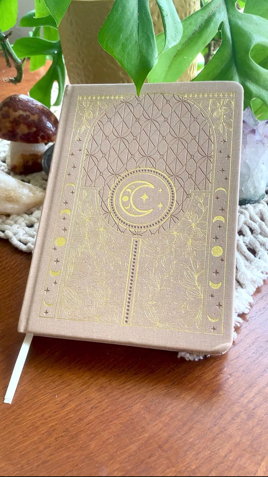 HARDCOVER GOLD LEAF JOURNAL